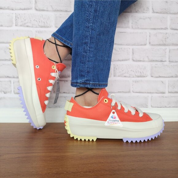 ❤️Converse Run Star Hike Platform Color Pop Sz 6.5 Women's Shoes Orange A16289C - Picture 1 of 14